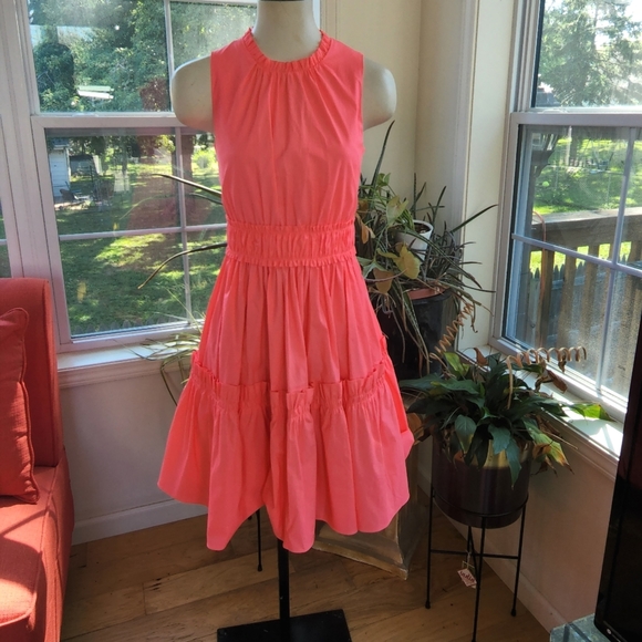 NWOT Lilly Pulitzer Elina Tiered Ruffled Sleeveless  Mini Dress Size 00 - Picture 3 of 7